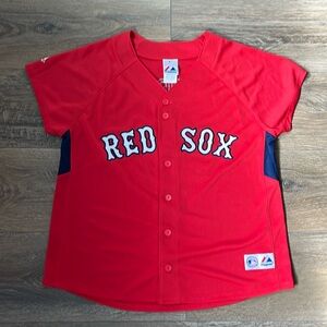Majestic Red Sox Jersey- Dustin Pedroia #15- Size Large